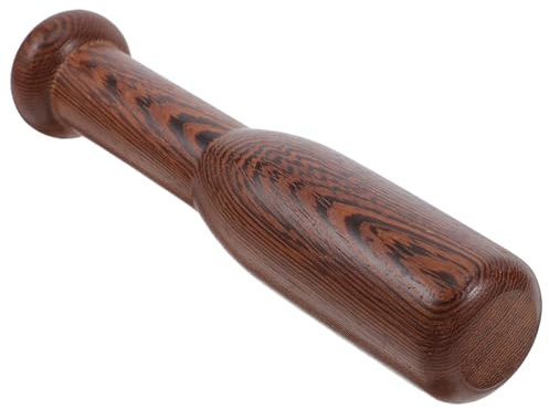 INOOMP Wood Potato Masher: Manual Handheld Food Grinder - Essential Kitchen Tool - Multi-use Wooden Smashing Grinding Tool For Garlic/fruits/ingredients