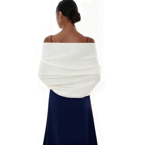 DqiUnaX Stola Für Abendkleid Schal Mit Ärmeln Damen Winter Warm Weißer Schal Pashmina Schals Tücher Für Frauen Hochzeit Schultertuch Winter Herbst