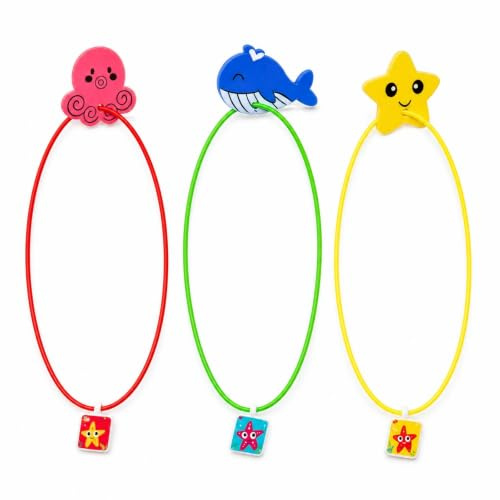 Gralara 3 Pieces Subacuático Anillos Buceo Colores Buceo Anillo Sumergible para Piscina
