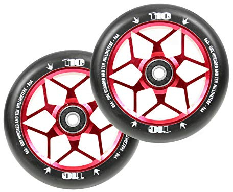 Blunt Diamond Roulette pour trottinette freestyle,110 mm, rouge