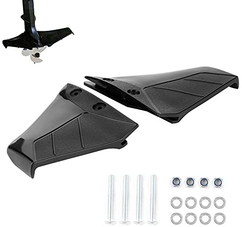 Paar Kleine Tragflächenboot-Motorstabilisatoren für Komponenten mit 4 Bis 50 PS Außenborder mit Schraubenmutter, Vorder- und Rückseite, Größe 7,3 Zoll, Breite Des Einzelnen Flügels 7,1 Zoll