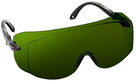 voltX 'OVERSPECS' Welding 5 Large Size, Industrial Safety Over Glasses - (Welding 5) UKCA & CE EN166f certified individually adjustable temples, scratch resistant, UV400 protection