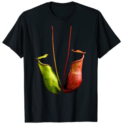 Pitcher tropicale pianta camicia botanica disegno Nepenthes Maglietta