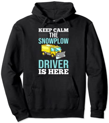 Snow Plow Tractor Machine Truck Shovel Driver Snowplough Pullover Hoodie