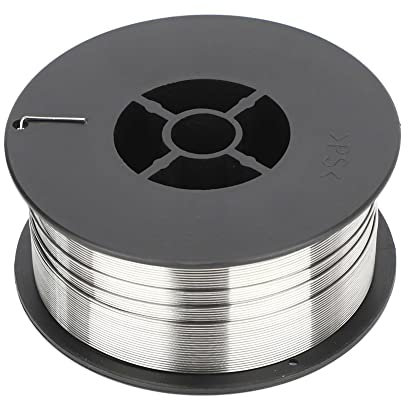 URPIZY Alambre de Soldadura MIG Sin Gas E71T-GS 0.8mm/0.031 con Núcleo de Fundente 1KG, Acero Dulce, Alta Resistencia, Buena Forjabilidad, para Reparación Automotriz y Mantenimiento