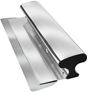 WABROTECH Ergonomisch Flächenspachtel mit Handlichem Griff 35 cm - Hand-Breitspachtel 300 g - Aluminium Fassadenspachtel zum Spachteln von Wand und Deckenflächen - Trockenbau werkzeug aus Edelstahl
