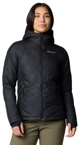 Columbia Womens Heavenly Hooded Puffer Jacket, Black, X-Small