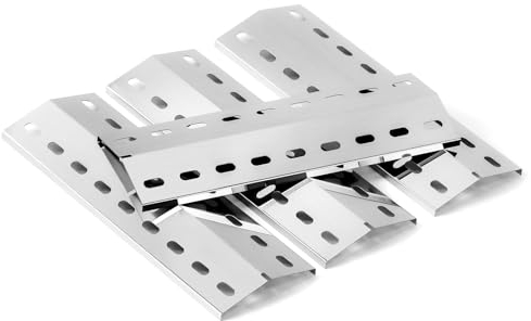 Plaque de cuisson en fonte 41,5 x 23,5 cm (plaque de cuisson 41 x 14 cm) - Couvercle de brûleur de rechange universel pour Tepro Richfield, Allgrill modèle CBD-410BYB, Napoleons Rogue 2