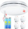 Detector de Humo con Batería de 10 Años, Victorias en Las Pruebas DIN EN 14604, Alarma de Incendio, Autoadhesiva, Detector de Humo >85dB - 5 Pieza