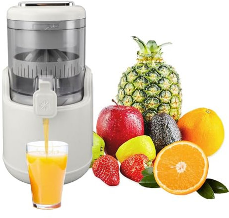 Topyond Electric Juicer Machine USB Rechargeable 360-Degree Motor Citrus Squeezer for Lemon Orange, DC7.4V Portable Handheld Juice Extractor, for Home Travel Use