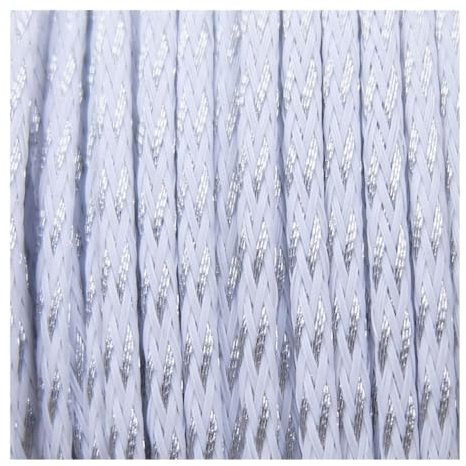 Cmis Kbei 5/10M Braided Cable Sleeve 3mm 4mm 6mm 8mm 10mm 12mm 14mm PET Expandable Cover Insulation Nylon Sheath Wire Wrap Protection(White Sliver Silk,10MM_1000CM)