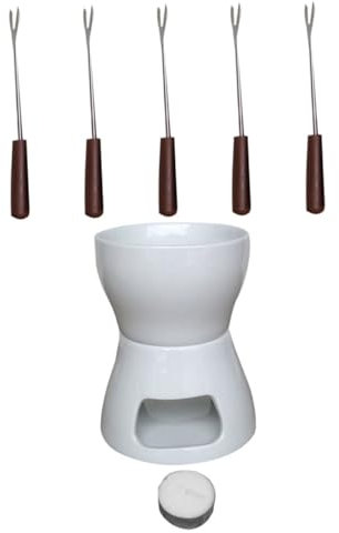 Alipis Melting Stove Ceramic Chocolate Fondue Kit Electric Kitchen Gadget Cheese Melting Furnace