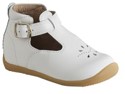 Vertbaudet Baby Lauflernsandalen aus weichem Leder weiß 20