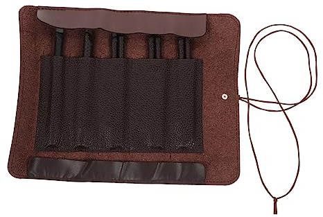 OSALADI Set di Carving Tools Woodworking 8 Pezzi con Custodia Portatile per Falegnami e Artisti, Utensili Intaglio Legno Robusti Antiruggine Adatti a Laboratori di Artigianato