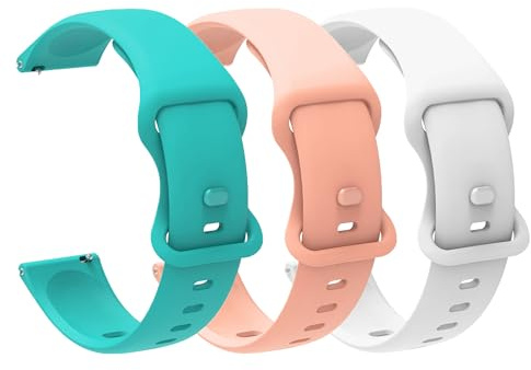 Lamshaw Compatible avec ICE Watch Bracelet pour Femme Homme, Bracelet de Montre en Silicone pour Ice Smart Junior 2.0/3.0,Ice Smart/ 2.0/3.0 (3 Packs-Madame, 22mm)