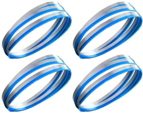 VDLLQYN, Confezione da 4 lame for seghetto a nastro 2000x16x0,56 mm x 4Tpi, 79x0,63x0,02 for il taglio di carne, pesce congelato e alimenti, 170820 ，Lame per seghe a nastro
