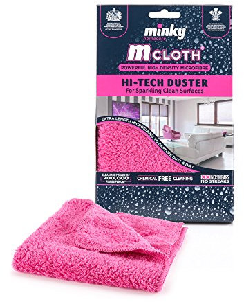 Minky M Cloth Hi-Tech Duster, Pink