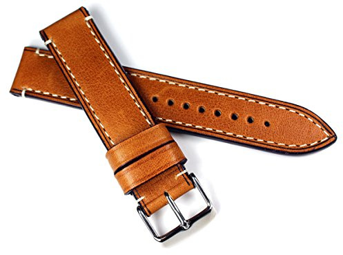RIOS 1931 Herren Uhrenarmband Vintage Leder Hellbraun CT 20mm, 20mm