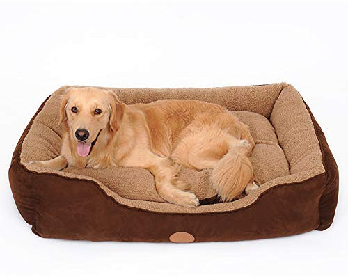 SXXYXH Hundebett Hundekörbchen Cord SHU-Baumwolle PP-Baumwolle Das Ganze Nest Kann Geöffnet Und Gewaschen Werden Atmungsaktiv Und Warm 5 Größen Zur Auswahl,XXL