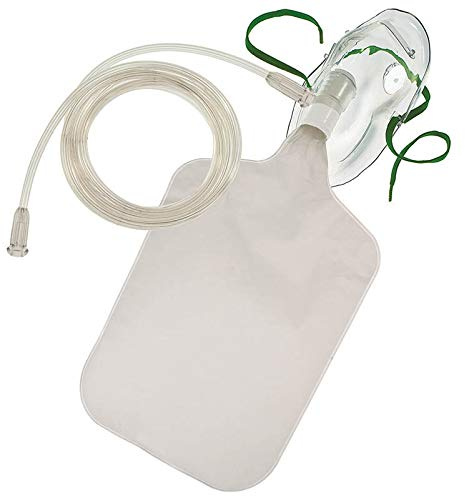 Sauerstoff Maske für Erwachsene, für hohe O₂-Konzentration, phthalatfrei