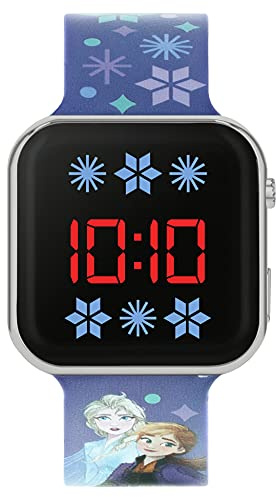 Disney Frozen FZN4733ARG - Orologio analogico al quarzo con cinturino in silicone, Blu, Cinturino