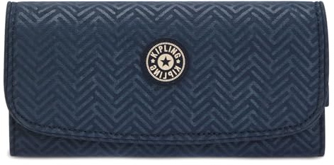 Kipling Damen Money Land Geldbörsen, Endless Bleu Emboss