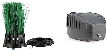 Oase 50443 Teichbelüfter OxyTex 400 & 57063 Teichbelüfter AquaOxy 500 geeignet für Teiche bis zu 5 m³ BZW. mit hohem Fischbesatz