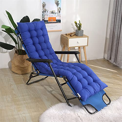 Morbuy Cojín para Tumbona de Jardín, Suave y Cómodo Cojín Reclinable Colchoneta Tumbona Exterior Ideal para Tumbonas, Sillas y Hamacas (53 * 190cm,Azul)