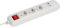UNITEC Tischsteckdose 3-Fach mit USB A/C und beleuchtetem Schalter, erhöhter Berührungsschutz 1,4m, weiß