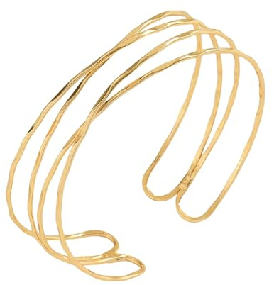 Goiern Bracciale minimalista dorato, bobina per donne e ragazze