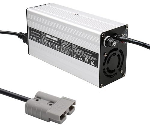 Cargador De Batería De Coche De 24v(50a/40a/30a/25a/18a/15a/12a), Cargadores De Baterías De Plomo-ácido, Cargador De Batería De Carretilla Elevadora, Con Enchufe Anderson(Size:24V/12a,Color:120A)