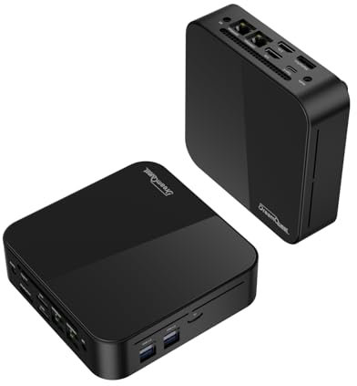 DreamQuest Mini PC Windows 11 Pro con 16 GB DDR4 512 GB M.2 SSD Intel N95 (fino a 3,4 GHz) Micro Desktop Computer, Micro PC con HDMI Prot/2 LAN/WiFi 5/BT 5/USB3.2/Type C (Max 10 Gbps) per Office