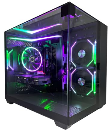 GFX Gaming PC – High-Performance Gaming Desktop, NVIDIA RTX 5060 8GB, 32GB RAM, 1TB NVMe SSD, Windows 11 Home (Black, Intel i7 3rd Gen Quad Core)