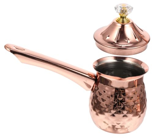 Ipetboom Cafetera de Acero Inoxidable Turca Cafetera para Cocina Lechera Doméstica Cacerola Multifunción para Preparar Café Turco o Calentar Leche