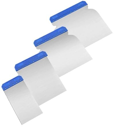 4-teiliges Set Schaber Spachtel Klinge Malerwerkzeuge Reinigungsklinge Schaufel for Tapeten/Trockenbau