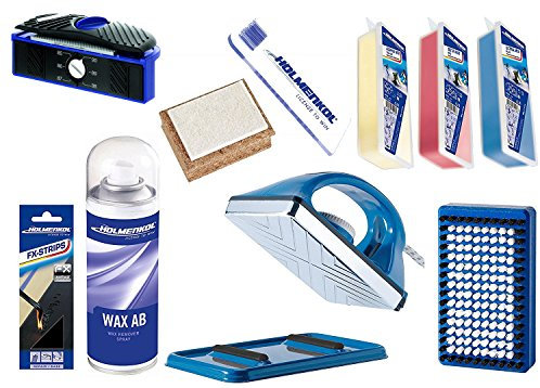 Holmenkol Profi Set 11teilig Wax Ski Snowboard Nordic Wachs Pflege Reparatur Semi Edger
