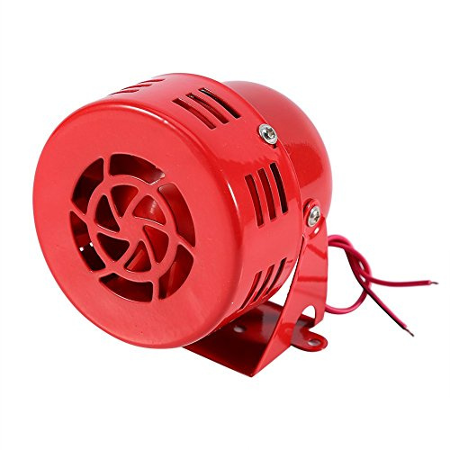 Horn Loud 12 V 110dB Elektroauto Lkw Motorrad Driven Brake Motor Air Raid Sirene Horn Alarm Laut 50er Jahre rot MEHRWEG VERPACKUNG