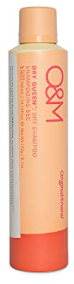 O&M Dry Queen Shampooing Sec (300ml) – Shampooing sec pour volume & fraîcheur – Nettoyage immédiat sans eau – Sans sulfates, parabènes & silicones – Certifié PETA, vegan, fabriqué en Australie