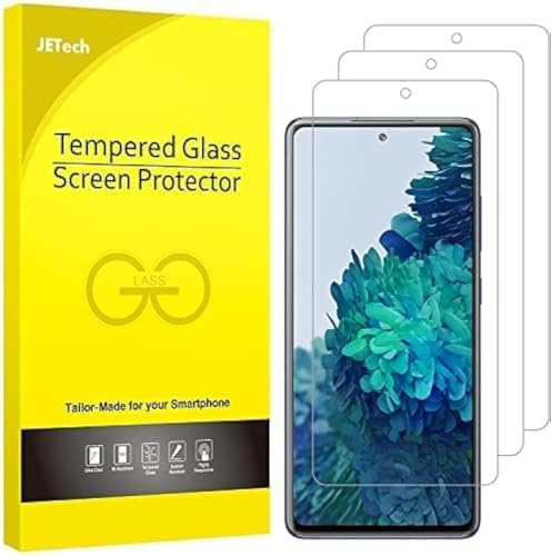 JETech Skärmskydd för Samsung Galaxy S20 FE, 3-Pack | HD-Klar, Anti-Skrapa, Reptåligt Härdat Glas