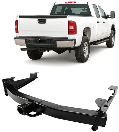 ECOTRIC Class 5 Trailer Tow Hitch W/2-Inch Receiver Compatible with Chevrolet Silverado GMC Sierra 2500HD 3500HD 2001-2010 Replacement for 41944