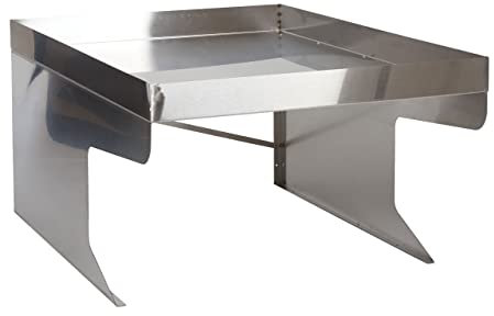 XL Mähroboter-Garage mit Pflanzkasten HWC-G60, Dach Unterstand für Rasenmäher, Metall 47x70x100cm - Edelstahl