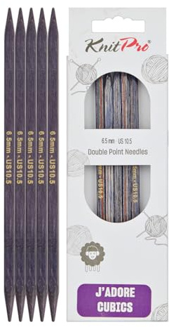 KnitPro J’adore Cubics Nadelspiele 8 (20cm) | 6,5mm