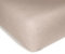 hutch&putch Eliane Premium Musselin-Spannbettlaken 90x200 cm - Spannbetttuch 100% Bio-Baumwolle ​​- Bettlaken weich & atmungsaktiv - Spanntuch für Matratze - Bettwäsche (Stein)