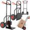 tectake® Diable Pliant Chariot de Transport avec Capacité de Charge jusqu'à 100 kg, Pneus Tout Terrain, Diable escalier Diable de manutention Kit déménagement, Transport Objets volumineux & Lourds