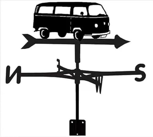 Metall Wetterfahne, künstlerische Windrichtungsanzeige, Gartendekoration, Dachdekoration im Freien, Gartenbau