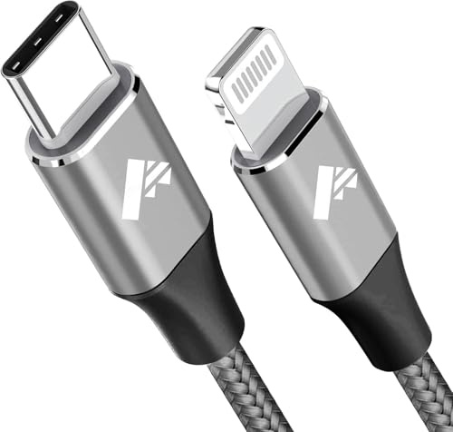 Aioneus Cavo iPhone USB C 1.8M Cavo Lightning Nylon Tipo C Filo Caricabatterie iphone Carica Rapida Caricatore per iPhone 14 13 12 11 Pro Max XS XR X 8 7 6 Plus iPad Airpods