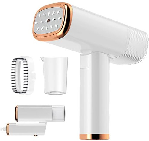 Dampfbügeleisen, 1000 W, mit 150 ml Wassertank, tragbarer Dampfbügeleisen, geeignet für alle Stoffe für Zuhause, Reisen, Zuhause und Büro, Weiß