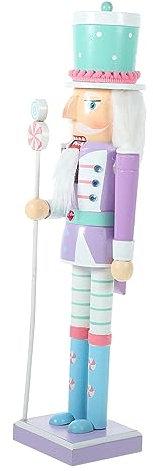 CONGARTENO Decorazione Natalizia Legno Figura Di Marionetta Nutcracker Per Feste Alta Stile Perfetta Per Compleanni e Festività Di Natale