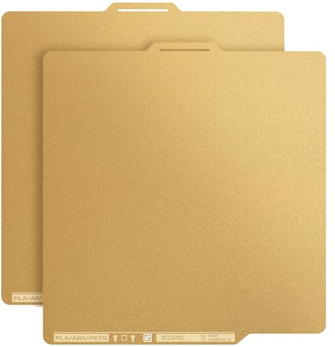 YOOPAI Double Side Textured PEI Sheet for Bambu Lab A1/P1P/P1S/ X1C/X1E, 257x257mm Build Plate for 3D Printer, Flexible Magnetic PEI Plate High-Temperature Resistant Heat Bed Platform, Pack of 2
