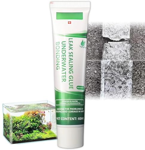 60ml Clear Silicone Sealant for Fish Tanks & Aquariums - Waterproof Sealant with Aquarium Glue for Duty Leak Mends - Strong Water Resistance,For Bonding Of Various Materials
